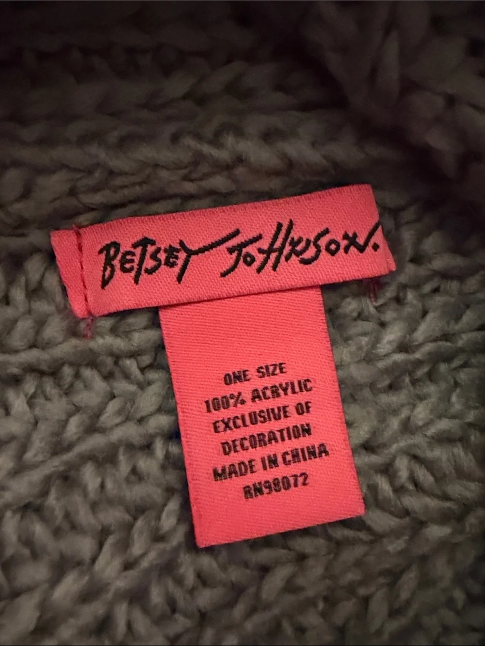 Betsey Johnson cozy knit